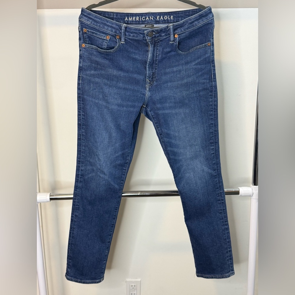 American Eagle Outfitters Women's Dark Blue Skinny Jeans